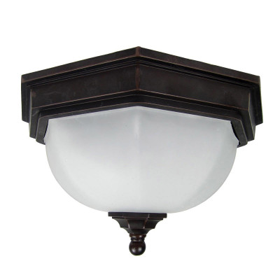 Elstead Lighting - Fairford - Applique da parete per esterni con struttura in alluminio e diffusore in vetro - Colore: Bronzo - 2 Lampadine E27 60W - IP44 - SKU: GZH-FF12