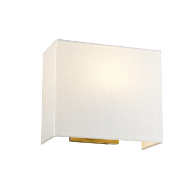Elstead Lighting - Riley - Applique moderna media con struttura in acciaio e paralume in tessuto - 1 Lampadina E27 60W - IP20 - SKU: DL-RILEY-M-IV