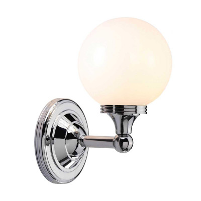 Elstead Lighting - Austen - Applique per bagno moderna struttura in acciaio con diffusore in vetro opalino - Colore: Cromato - 1 Lampadina G9 3W - IP44 - SKU: BATH-AUSTEN4-PC
