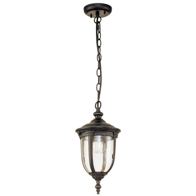 Elstead Lighting - Cleveland - Lampada a sospensione da esterni con struttura in alluminio e diffusore in vetro - Colore: Bronzo - 1 Lampadina E27 60W - IP44 - SKU: CL8-S