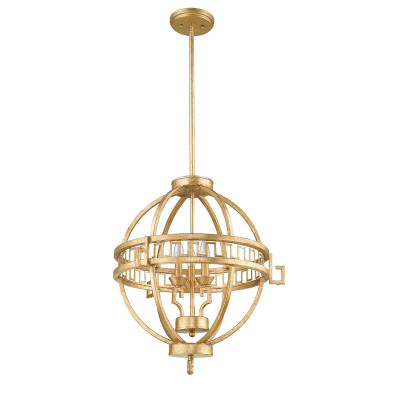 Elstead Lighting - Lemuria - Lampada a sospensione struttura in acciaio dal design moderno con 3 lampadine - Colore: Oro - 3 Lampadine E14 60W - IP20 - SKU: GN-LEMURIA-3P-A
