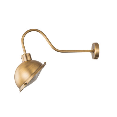 Elstead Lighting - Chiswick - Lampada da esterno a parete struttura in acciaio e diffusore in vetro - Colore: Ottone - 1 Lampadina E27 60W - IP44 - SKU: CHISWICK-ATB