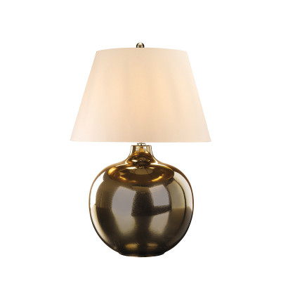  Elstead Lighting - Ottoman - Lampada da tavolo moderna con base in ceramica e paralume in tessuto - 1 Lampadina E27 60W - IP20 - SKU: OTTOMAN-T 