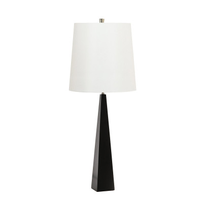  Elstead Lighting - Ascent - Lampada da tavolo moderna con struttura nera in acciaio e paralume in tessuto - 1 Lampadina E27 60W - IP20 - SKU: ASCENT-TL-BL 