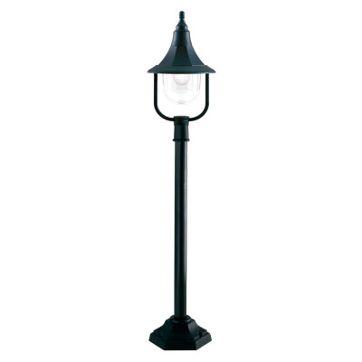 Elstead Lighting - Shannon - Lampione da giardino con struttura in resina e diffusore in acrilico - Colore: Nero - 1 Lampadina E27 100W - IP44 - SKU: SHANNON-PILLAR