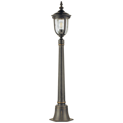 Elstead Lighting - Cleveland - Lampione da giardino in alluminio e diffusore in vetro - Colore: Bronzo - 1 Lampadina E27 60W - IP44 - SKU: CL4-S