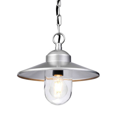 Elstead Lighting - Klampenborg - Lampada per esterni a sospensione in acciaio e diffusore in vetro - 1 Lampadina E27 60W - IP44 - SKU: KLAMPENBORG8-