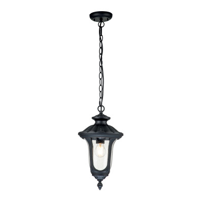 Elstead Lighting - Chicago - Lanterna a catena piccola da esterno struttura in alluminio e diffusore in vetro - 1 Lampadina E27 100W - IP44 - SKU: CC8-S/