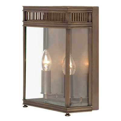 Elstead Lighting Holborn Lanterna da esterno grande con struttura in ottone e diffusore in vetro Colore: Bronzo