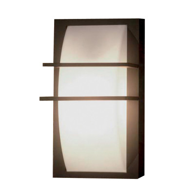 Elstead Lighting - Sven - Lanterna da parete a 2 luci da esterno struttura in alluminio e policarbonato - Colore: Grafite - 1 Lampadina E27 100W - IP65 - SKU: SVEN-2W
