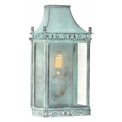 Elstead Lighting - Regents Park - Lanterna da parete da esterno con struttura in ottone e diffusore in vetro - 1 Lampadina E27 100W - IP44 - SKU: REGENTS-PARK