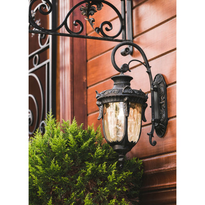 Elstead Lighting - Philadelphia - Lanterna da parete media a 1 luce in bronzo antico illuminazione per giardino - Colore: Bronzo - 1 Lampadina E27 100W - IP44 - SKU: PH2-M-OB