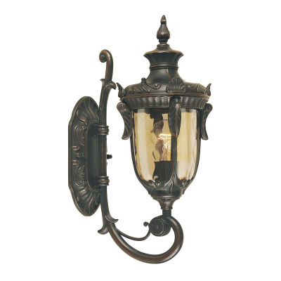 Elstead Lighting - Philadelphia - Lanterna da parete piccola a 1 luce da esterno in metallo bronzato - Colore: Bronzo - 1 Lampadina E27 100W - IP44 - SKU: PH1-S-OB