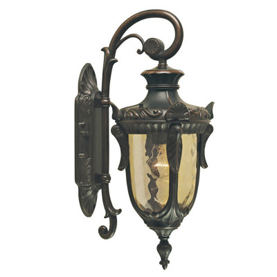 Elstead Lighting - Philadelphia - Lanterna da parete piccola a 1 luce in bronzo antico illuminazione per giardino - Colore: Bronzo - 1 Lampadina E27 100W - IP44 - SKU: PH2-S-OB