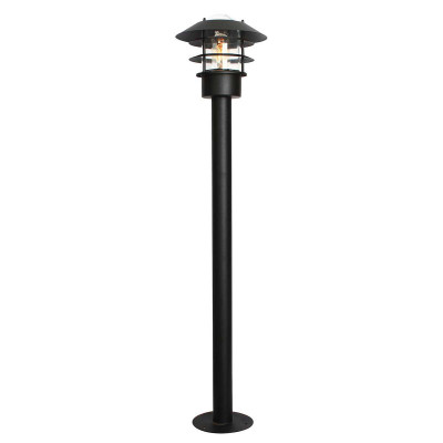 Elstead Lighting - Helsingor - Paletto luce da giardino moderno in acciaio con diffusore in vetro - 1 Lampadina E27 60W - IP44 - SKU: HELSINGOR-BOL
