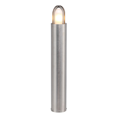 Elstead Lighting Paignton Paletto luce da giardino in ottone design moderno con diffusore in vetro Colore: Argento