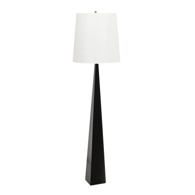 Elstead Lighting Ascent Piantana moderna con struttura nera in acciaio e paralume in tessuto Colore: Bianco/Nero