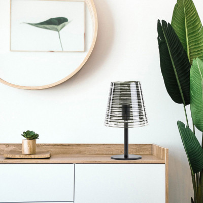 Emporium - Pixi - Abatjour con struttura in metallo e diffusore in PVC - 1 Lampadina E14 40W - IP20 - SKU: E120058