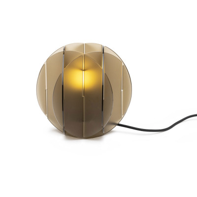 Emporium Allegretta Abatjour dal design moderno con diffusore in plexiglass Colore: Marrone