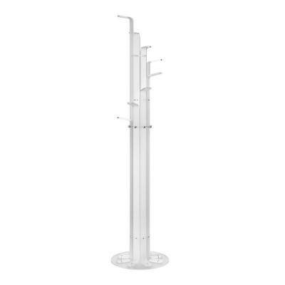 Emporium - Manhattan - Appendiabiti da terra con struttura in plexiglass dal design moderno - Colore: Bianco - SKU: E120231001