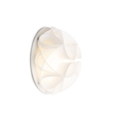 Emporium - Gemma - Applique moderna con diffusore in PVC - Colore: Bianco - 1 Lampadina E27 70W - SKU: E120040008