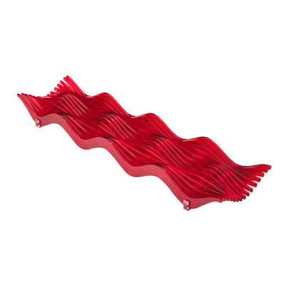 Emporium Dune Centrotavola moderno in plexiglass grande Colore: Rosso
