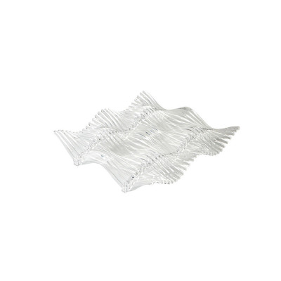 Emporium Dune Centrotavola moderno in plexiglass piccolo Colore: Trasparente