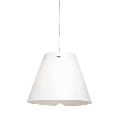 Emporium - Quattro Stagioni - Lampada a sospenione per esterno con diffusore a cono grande - Colore: Bianco - 1 Lampadina E27 70W - IP44 - SKU: E120103008
