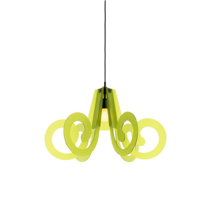 Emporium - Ricciolo - Lampada a sospensione con diffusore in plexiglass - Colore: Verde Chiaro - 1 Lampadina - E27 - 70W - IP20 - SKU: E120064004