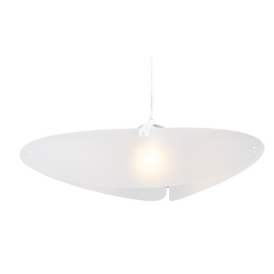 Emporium - Bellatrix - Lampada a sospensione dal design modeno con diffusore in plexiglass - Colore: Bianco - 1 Lampadina - E27 - 70W - IP20 - SKU: E120009001