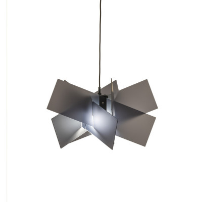 Emporium Kartika Lampada a sospensione moderna con diffusore in plexiglass Colore: Grigio Fumè