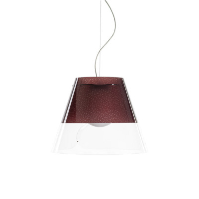 Emporium Quattro Stagioni Lampada a sospensione per esterni con diffusore in plexiglass grande Colore: Marrone