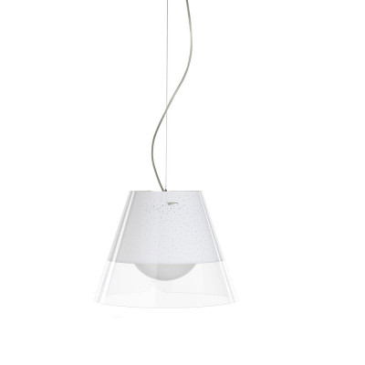 Emporium Quattro Stagioni Lampada a sospensione per esterni con diffusore in plexiglass piccolo Colore: Bianco