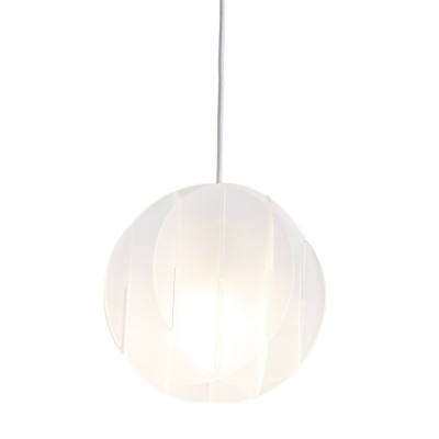 Emporium - Allegretta - Lampada a sospensione piccola con diffusore in plexiglass dal design modeno - Colore: Bianco - 1 Lampadina - E14 - 40W - IP20 - SKU: E120003001