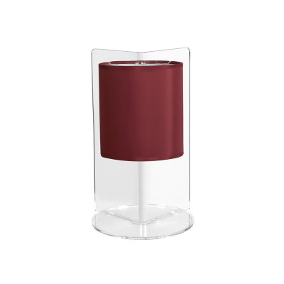  Emporium - Suri - Lampada da tavolo con struttura in plexiglass e diffusore in tessuto - 1 Lampadina E27 70W - IP20 - SKU: E120092 