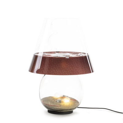 Emporium - Bonbonne - Lampada da terra da esterno in vetro e diffusore in plexiglass con 2 lampadine - 2 Lampadine E27 70W - IP44 - SKU: E120099