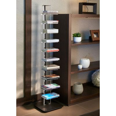  Emporium - Ziadele - Libreria da terra media struttura in metallo e mensole in plexiglass 10 ripiani - SKU: E120111 