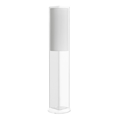 Emporium Suri Piantana con struttura in plexiglass trasparente e diffusore in tessuto Colore: Sabbia