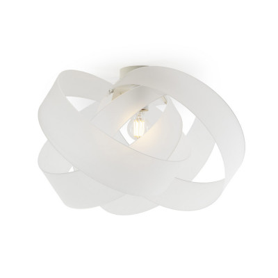 Emporium - Nuvola - Plafoniera moderna con diffusore in plexiglass intrecciato - Colore: Bianco - 1 Lampadina - E27 - 70W - IP20 - SKU: E120054001