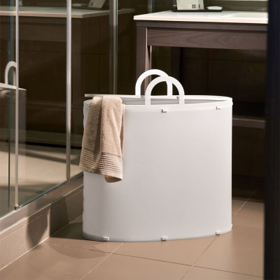 Emporium - Rasky - Portabiancheria in PVC piccolo - Colore: Bianco - SKU: E120211008