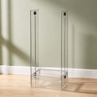Emporium Ikeda Portaombrelli con struttura in plexiglass dal design moderno Colore: Trasparente