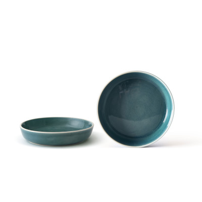  Evviva - Flora - Set 4 Piatti fondo in ceramica - Colore: Verde - SKU: EVV-22462 