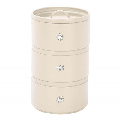  Evviva - Vintage - Set 3 pezzi portaspezie impilabili - Colore: Avorio - SKU: EVV-6314 