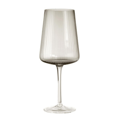 Evviva Set 6 pezzi calici in vetro per vino Colore: Grigio Fumè