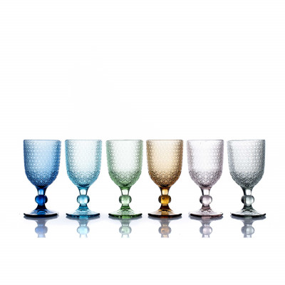  Evviva - Mozart - Set 6 pezzi calici per vino in vetro - Colore: Multicolore - SKU: EVV-4495 