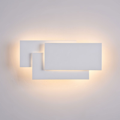 Maytoni - Trame - Applique a LED per esterni in stile moderno con struttura in metallo - Colore: Bianco - 1 Lampadina Led Integrato 20W - Lumen 550 - Gradi Kelvin 3000k Luce Calda - IP20 - SKU: C804WL-L12W