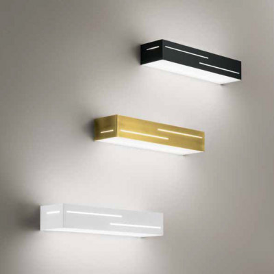 Fabas Luce - Banny - Applique da parete a LED con struttura in metallo dal design moderno - 1 Lampadina Led Integrato 18W - Lumen 1700 - Gradi Kelvin 4000k Luce Naturale - IP20 - SKU: 3618-21