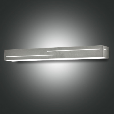 Fabas Luce - Banny - Applique da parete a LED grande con struttura in metallo dal design moderno - Colore: Antracite - 1 Lampadina - Led Integrato - 24W - Lumen 2260 - Gradi Kelvin 3000k Luce Calda - IP20 - SKU: 3618-26-282