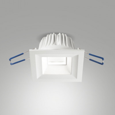 Fabas Luce - Marea - Faretto a led da incasso con struttura in alluminio quadrata - Colore: Bianco - 1 Lampadina Led Integrato 10W - Lumen 950 - Gradi Kelvin 3000k Luce Calda - IP65 - SKU: 6914-12-954