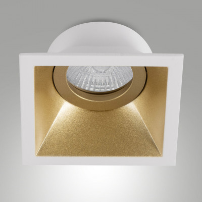 Fabas Luce - Toodle - Faretto da incasso quadrato con portalampada in alluminio - 1 Lampadina GU10 35W - IP20 - SKU: 6579-00